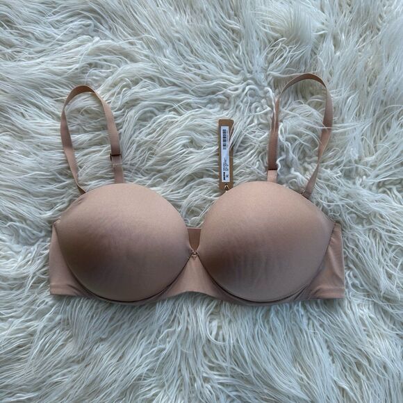 Skims Ultimate Strapless Pushup Bra Clay Size 38C - Picture 1 of 7